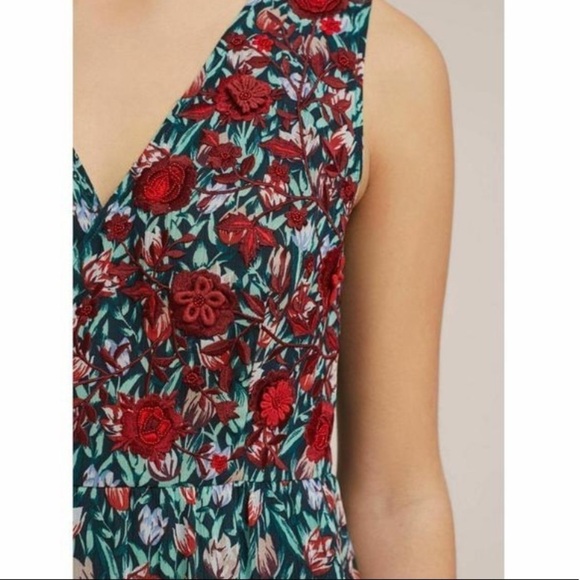 Ranna Gill Posie Embroidered floral Wrap Tie Waist Blouse - Picture 5 of 12